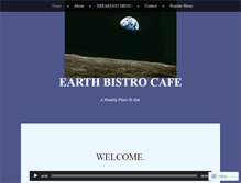 Tablet Screenshot of earthbistrocafe.com
